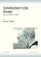 SYMPHONY FOR BAND, Op. 19 Concert Band sheet music cover